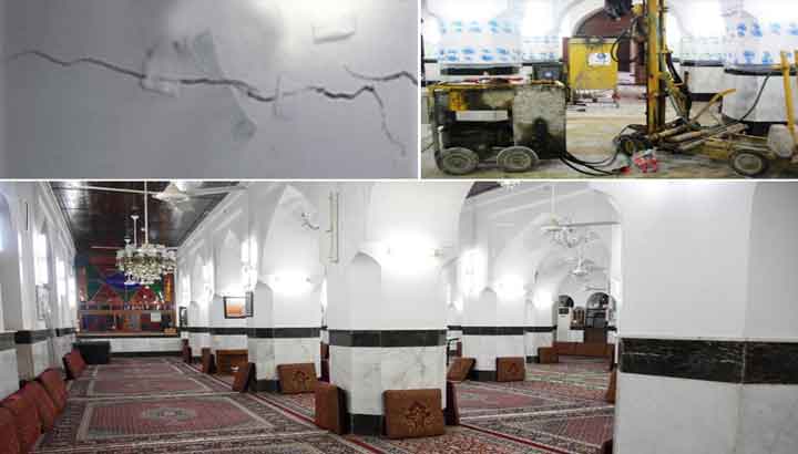 کنترل نشست و مقاوم سازی مسجد تحت نظارت سازمان میراث فرهنگی